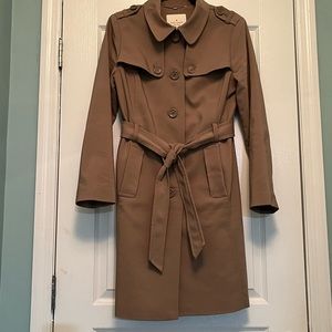 Tan Kate Spade trench coat